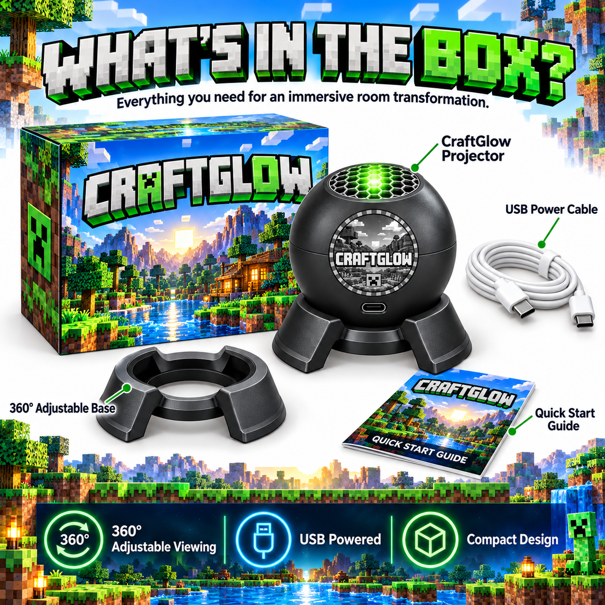 Minecraft projector